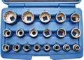 12 szögű dugókulcs készlet, 19 részes, 8-32 mm, 1/2 - BGS