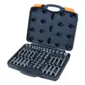 Bit készlet, Torx, Imbusz, E-profil, 56db-os