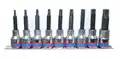 9 részes 1/2-os torx bitfejkészlet  L=80mm, sínen  4119PR10 - King Tony