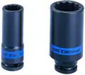 Gépi hosszú dugókulcs vékonyfalú 1/2-os 27mm 12 493027M - King Tony