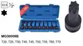 LÉGKULCSFEJ KÉSZLET 1/2     9DB TORX KÜLSŐ - Magma