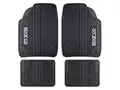 SPARCO univerzális gumiszőnyeg szett 4 db fekete - Sparco