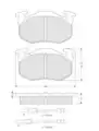Starline fékbetét CITROENBX1 - Starline