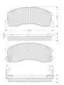 Starline fékbetét MAZDA62619 - Starline