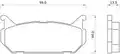 Starline fékbetét MAZDA62619 - Starline