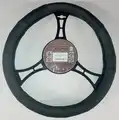 Kormányvédo, fekete, valódi bor, O37-39cm (SZR3739F). - Sziklai