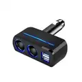 Szivargyújtó elosztó, 2 + 2 USB - Sziklai