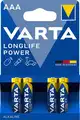 Elem Mikro AAA 4db LONGLIFE POWER HIGH ENERGY - Varta