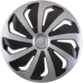 Dísztárcsa 16" Wind Silver & Black - Versaco