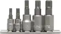 Kulcs klt., 5 db-os SPLINE 1/4 colos-3/8 colos M5-M12 YATO (R3) - Yato