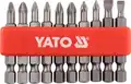 Bitkészlet 10 db-os PH1x50mm-PZ1x50mm 1/4 colos YATO (R10) - Yato
