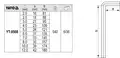 Imbuszkulcs klt., 10 db-os 2-12mm C.V. YATO (K6) - Yato