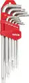 Kulcs klt., 9 db-os TORX C.V. T10-T50 YATO (K6) - Yato