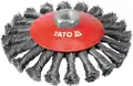 Tárcsás drótkefe 125 mm INOX - Yato